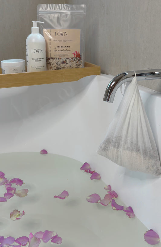 Verdant Serenity Bath Tea – Lavender, Chamomile, Dead Sea Flakes & Colloidal Oatmeal