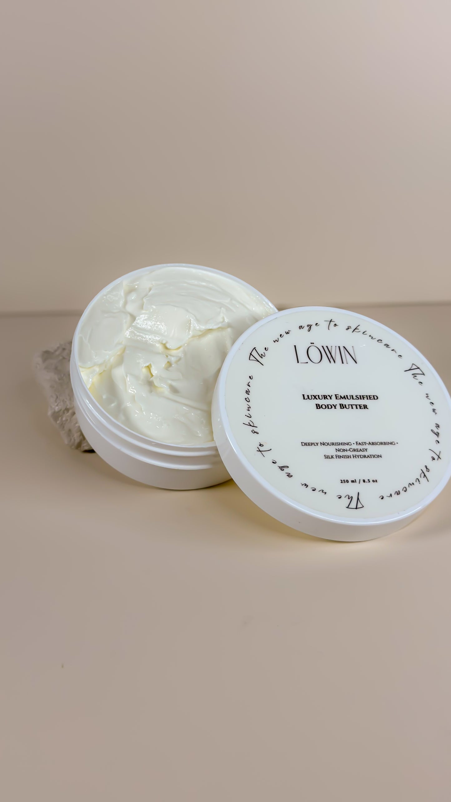 Luxury Emulsified Body Butter for Dry Skin – Deep Hydration with Squalane, Shea, Cocoa & Mango Butter
