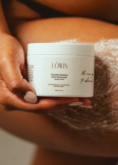 Polishing Renewal Body Exfoliator – Gentle Exfoliation with Shea Butter & Safflower Oil